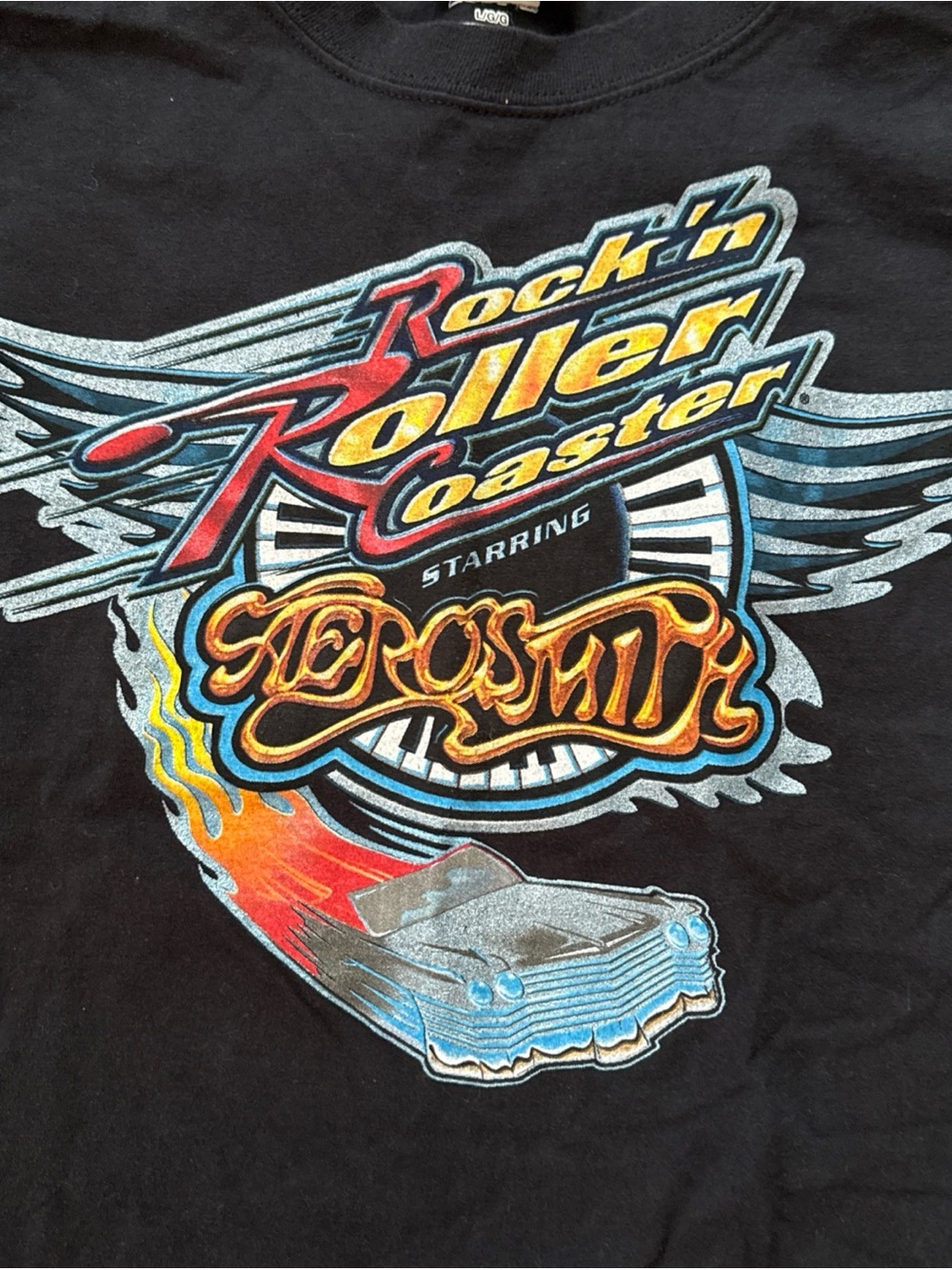 Disney Parks Aerosmith Rock’n Rocking Rollercoaster Graphic Tee - Picture 2 of 5